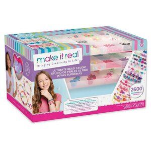 Make It Real - Ultimate Bead Studio BRAND NEW Jewelry Making Kit 2600 Beads